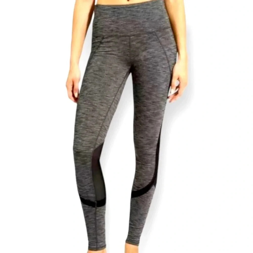 Athleta Pli High Rise Mesh Detail Full Length Leggings